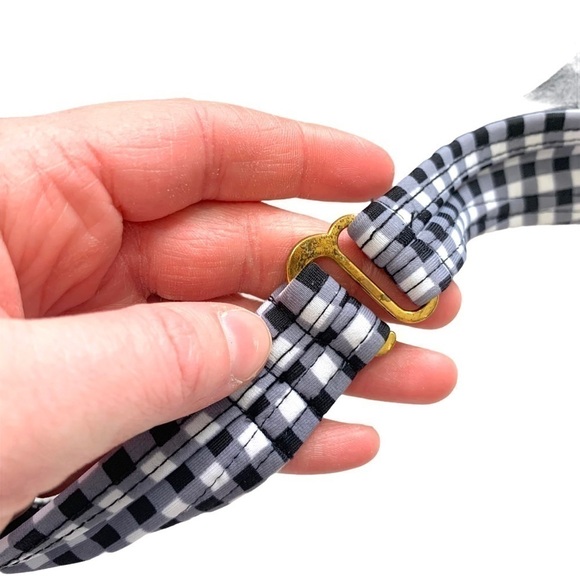 Arizona Gingham Flounce Tassel Push Up Bikini Size Small - Picture 12 of 15